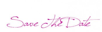 save the date schriftzug